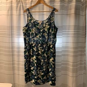 Blue floral loft dress